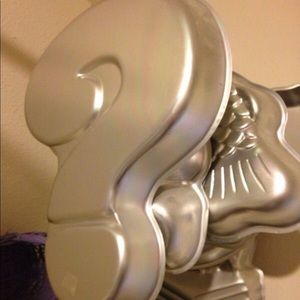 Wilton Question mark 3-D cake pan.